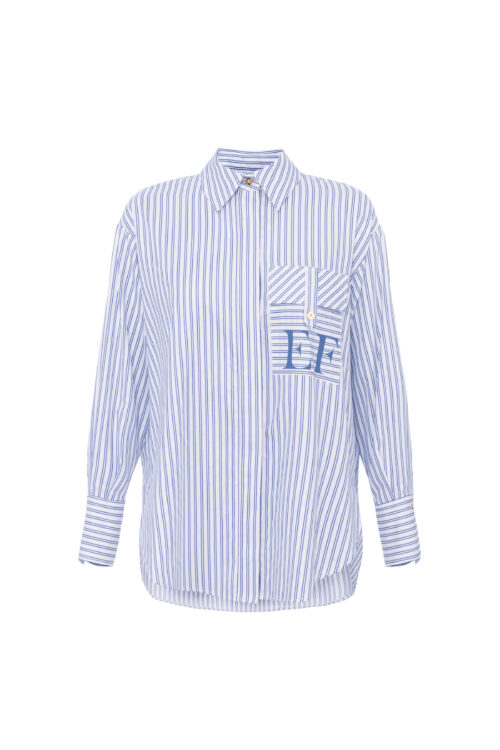 Cotton Striped Poplin Shirt